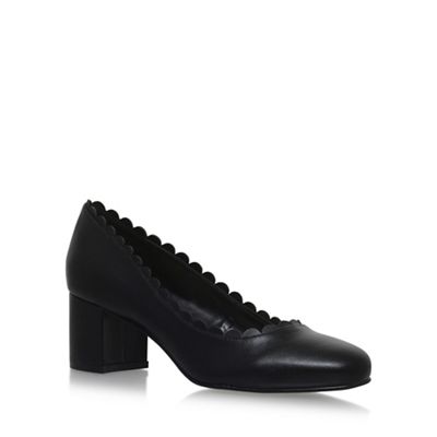 Black 'FINNLEY' mid heel court shoes